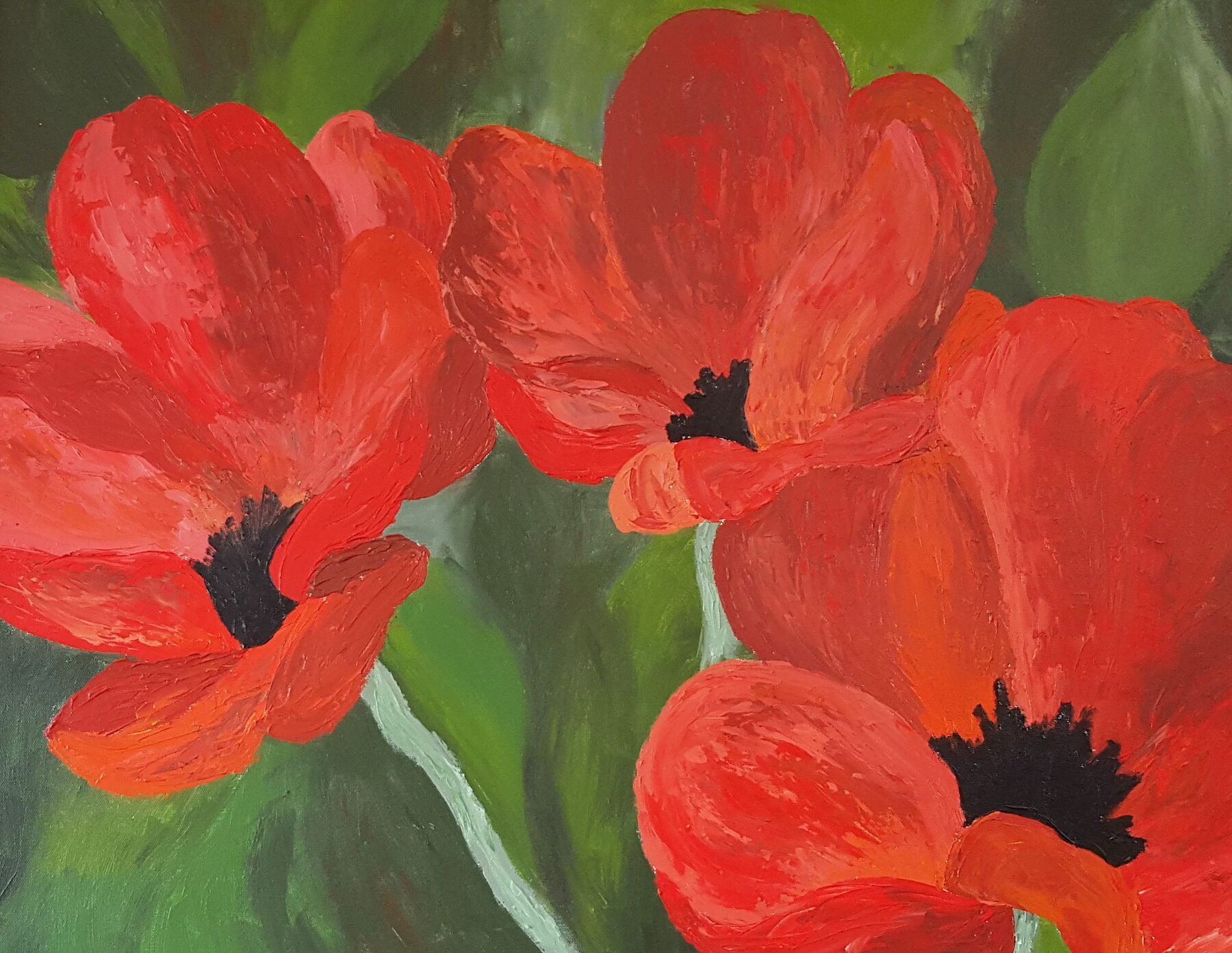 Poppies Ablaze by Chitra Nayak